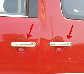 Volkswagen T6 Transporter Kapı Kolu 4 Kapı 8 Prç. (H4) P.Çelik (Parlak) (Tüm kilit sistemleriyle uyumludur) 2015-2022