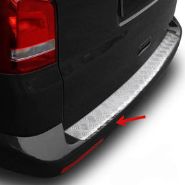 Volkswagen T6 Transporter Arka Tampon Eşiği (Gri Eloksallı) Alu.(Çift Kapı) 2015-2022