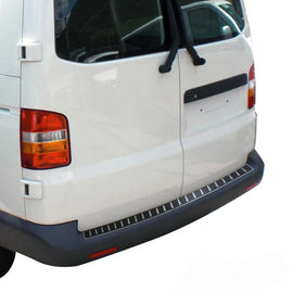 Volkswagen T6 Transporter Karbon Folyolu Arka Tampon Eşiği P.Çelik (Çift Kapı) 2015-2022