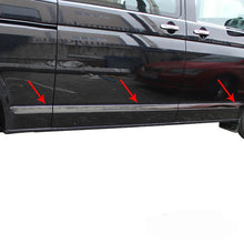 Görseli Galeri görüntüleyiciye yükleyin, Volkswagen T6 Transporter Yan Kapı Çıtası 5 Prç. P.Çelik (L1.-LHD-Tek Sürgülü-Siyah) 2015-2022