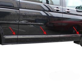 Volkswagen T6 Transporter Yan Kapı Çıtası 5 Prç. P.Çelik (L1.-LHD-Tek Sürgülü-Siyah) 2015-2022