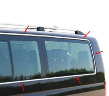 Görseli Galeri görüntüleyiciye yükleyin, Volkswagen T6 Transporter Cam Çerçevesi 14 Prç. P.Çelik (Parlak) (Çift Sürgülü-L2) 2015-2022