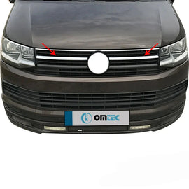 Volkswagen T6 Transporter Ön Panjur 2 Prç. P.Çelik (Parlak) 2015-2019