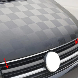 Volkswagen T6 Transporter Ön Panjur 2 Prç. P.Çelik (Siyah) 2015-2019