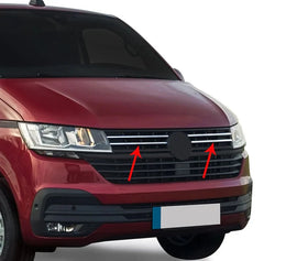 Volkswagen T6 Transporter Ön Panjur 4 Prç. P.Çelik (Parlak) 2019-2022