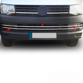 Volkswagen T6 Transporter Ön Tampon Alt Izgara 6 Prç. P.Çelik (Parlak) 2015-2019