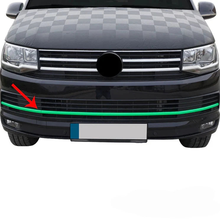 Volkswagen T6 Transporter Ön Tampon Alt Izgara 3 Prç. P.Çelik (Parlak) (Yeşil) 2015-2019