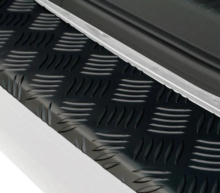 Volkswagen T6 Transporter Arka Tampon Eşiği (Siyah Eloksallı) Alu. (Tek Kapı) 2015-2022