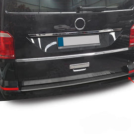 Volkswagen T6 Transporter Arka Tampon Eşiği P.Çelik (Siyah-Taşlı) (Tek Kapı) 2015-2022
