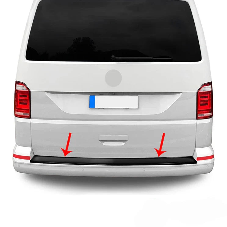 Volkswagen T6 Transporter Arka Tampon Eşiği (ABS Akrilik-Siyah Parlak) (Tek Kapı) 2015-2022