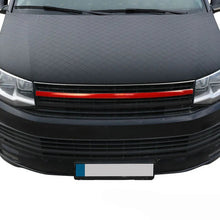 Görseli Galeri görüntüleyiciye yükleyin, Volkswagen T6 Transporter Ön Panjur Üst Çıta P.Çelik (Kırmızı) (Logosuz) 2015-2019