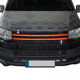 Volkswagen T6 Transporter Ön Panjur 2 Prç. P.Çelik (Turuncu) (Logosuz) 2015-2019