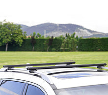 Görseli Galeri görüntüleyiciye yükleyin, Volkswagen GOLF ALLTRACK Ara Atkı (Boldbar-BLT V1) Siyah 2 Prç. Alu. 2019 sonrası - HaniBenimParçam