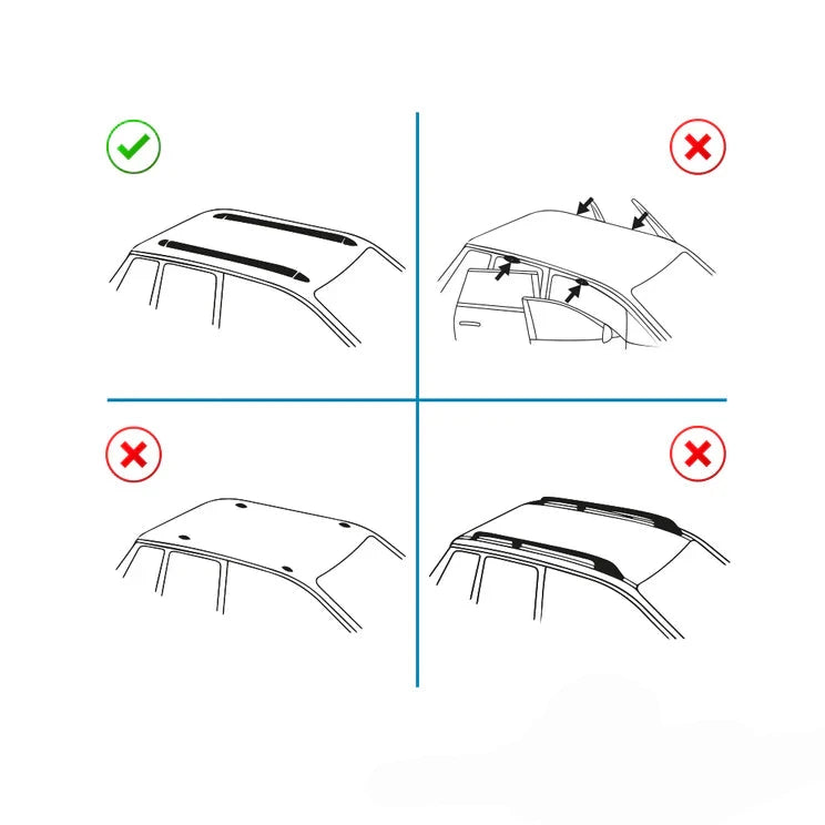Volkswagen Touareg Ara Atkı (Boldbar-Beta V2) Siyah 2 Prç. Alu. 2018 sonrası