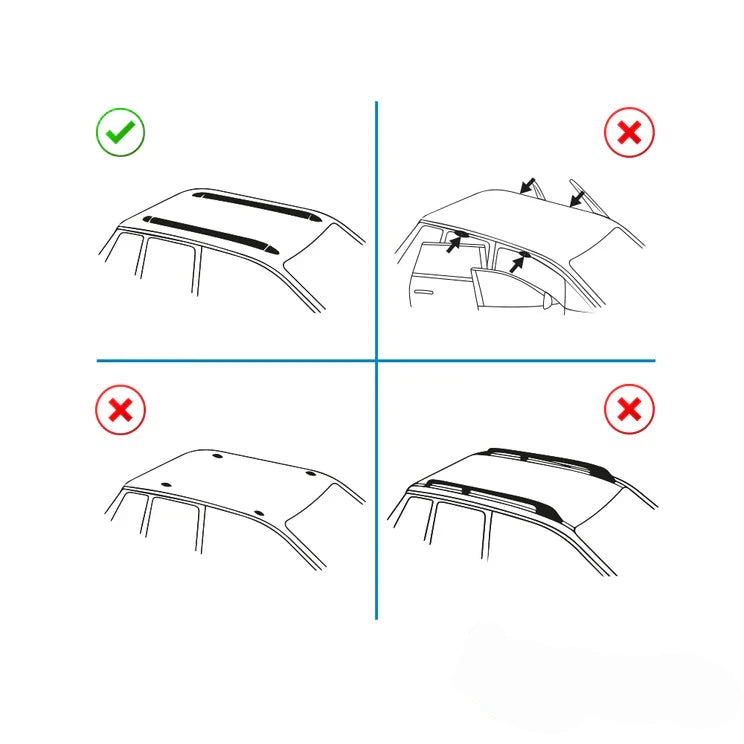 Volkswagen Touareg Ara Atkı (Boldbar-Beta V2 LITE) Siyah 2 Prç. Alu. 2018 sonrası